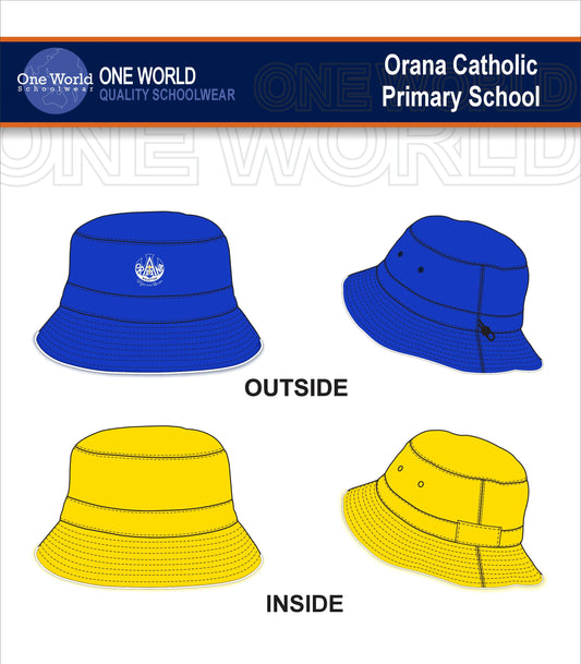 Bucket Hat - French Blue - Francis (Gold)