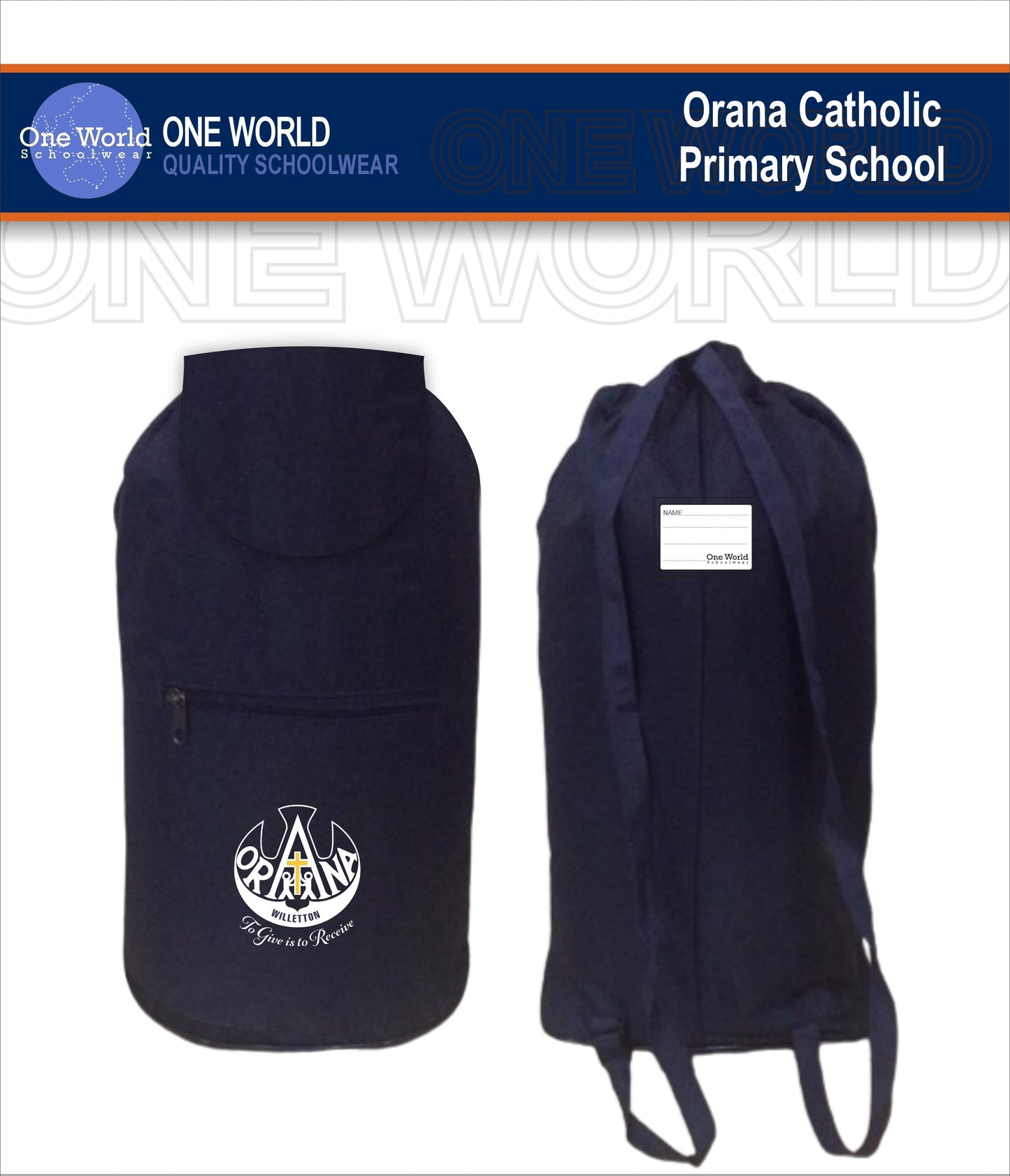 Excursion Bag with School Logo