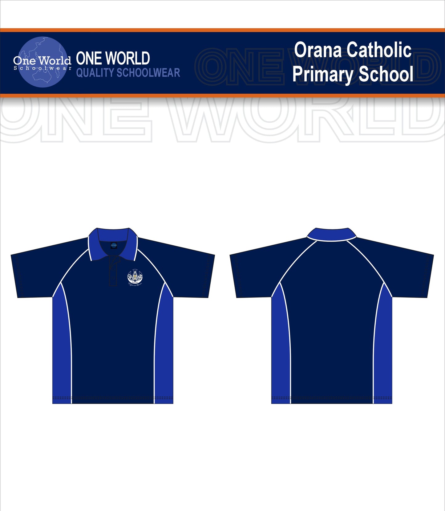 Orana Polo - French Blue/Navy