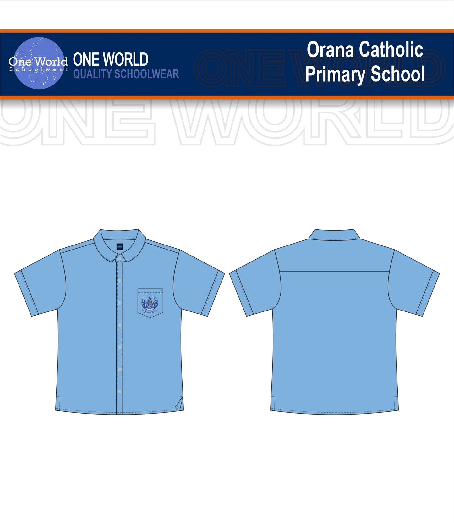 School Shirt - Embroidered Logo