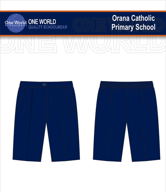 College Short Elastic Back - Navy